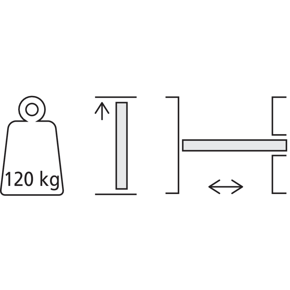 Kit coulissant pour porte à galandage pour ossature de 75 mm