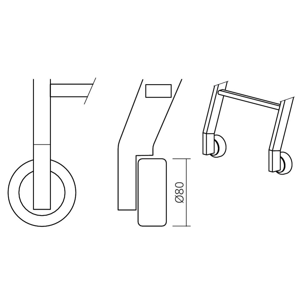 Roulettes pour échelle