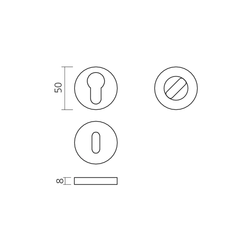 Rosaces rondes éco LINA