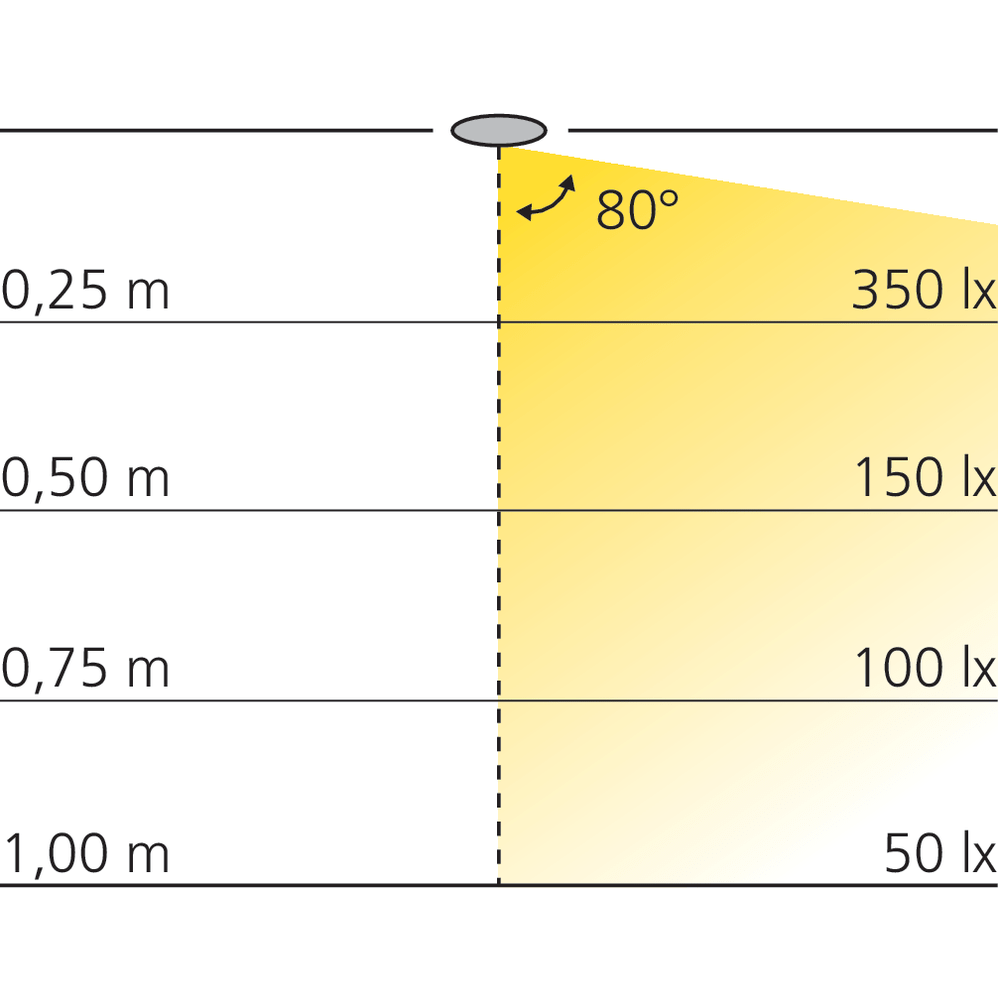 Luminaire à encastrer 12 V avec capteur de mouvement