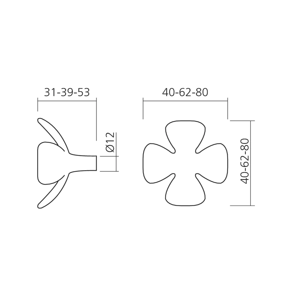 Portemanteau 3 fleurs