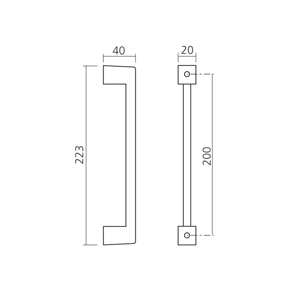 Poignée de tirage LOGGIC