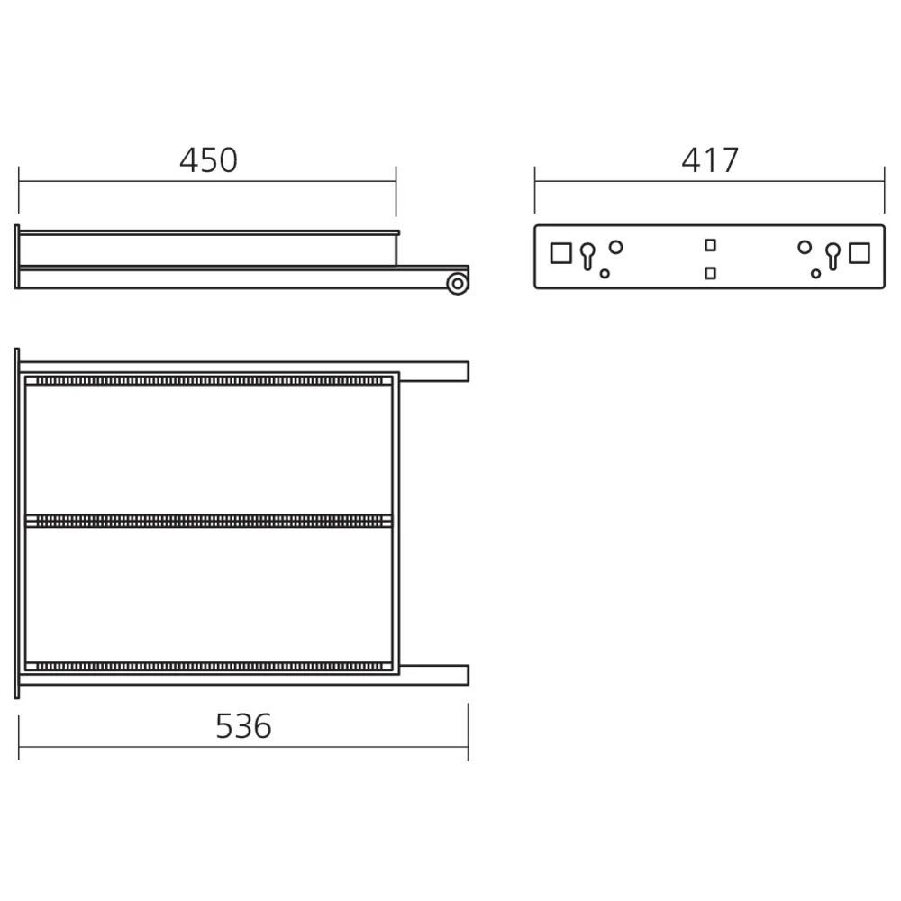 Tiroir pharmacie 450 mm