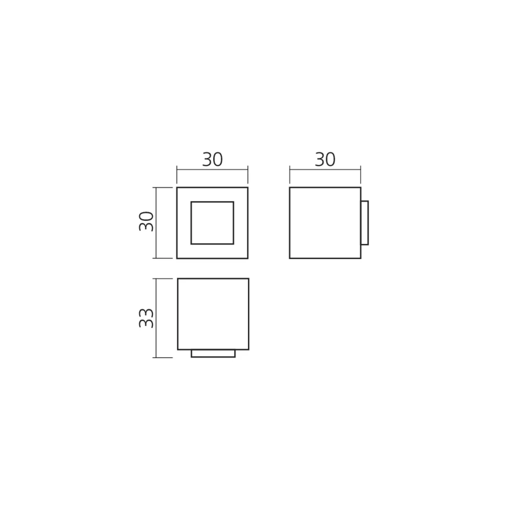 Butée de porte CUBE