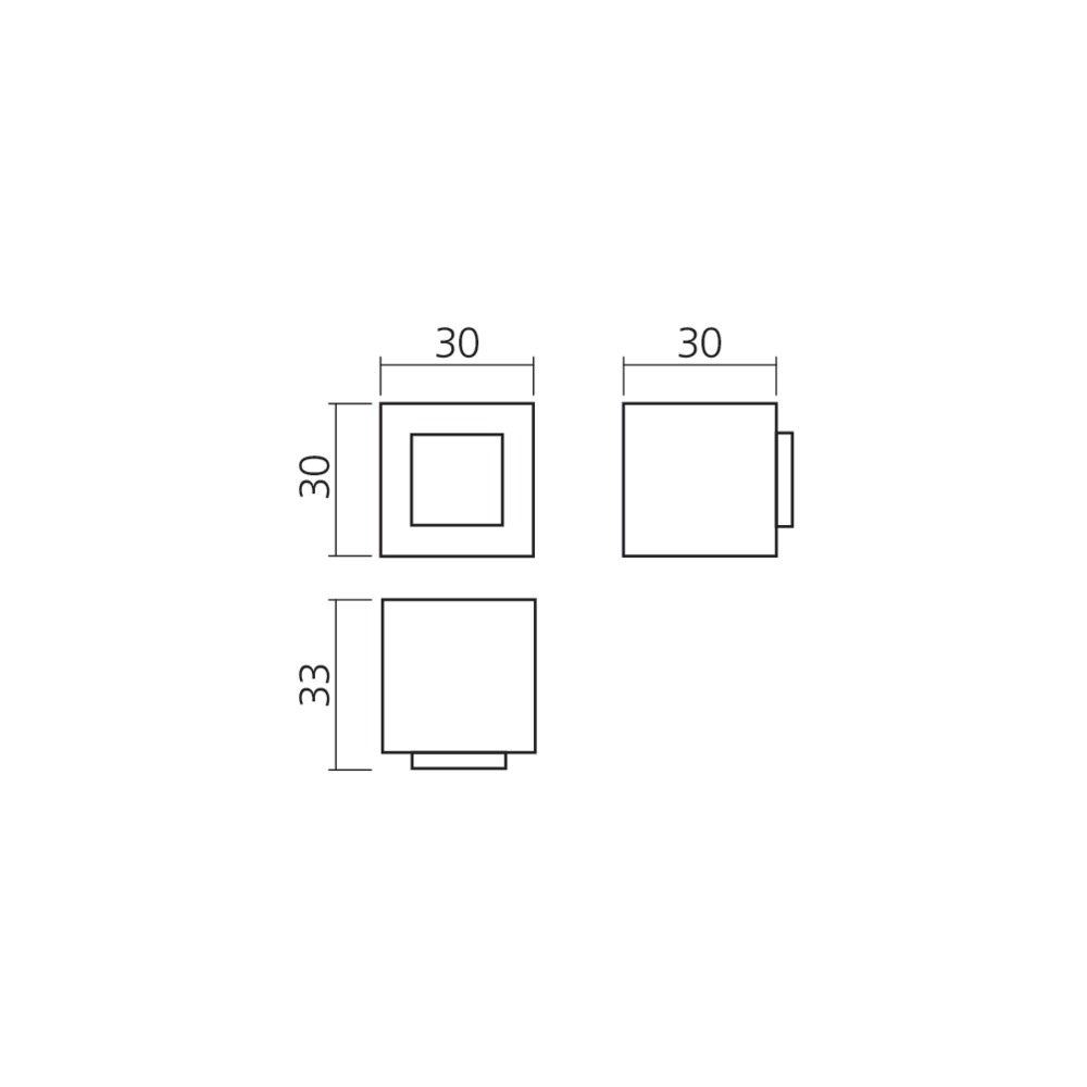 Butée de porte CUBE