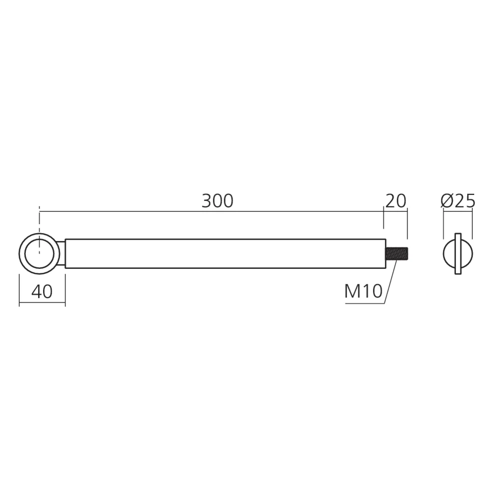 Support barre de penderie