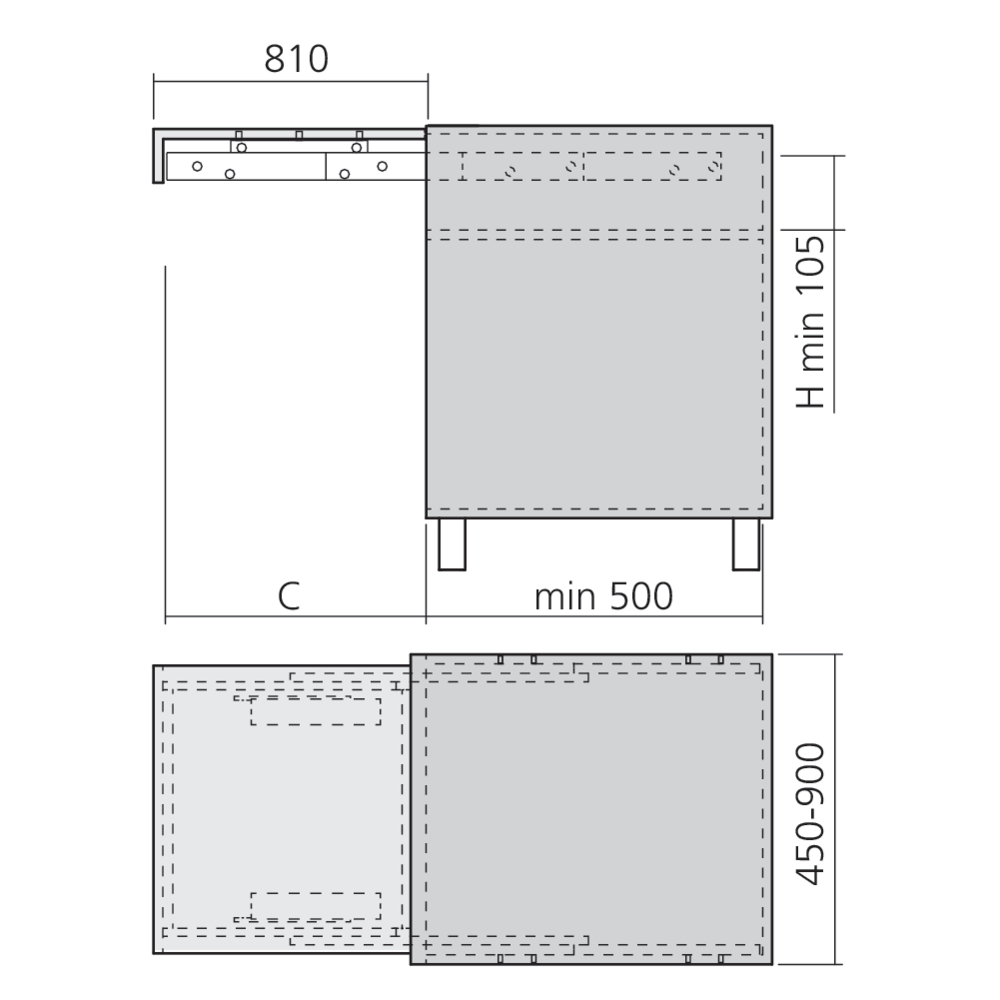 Table à encastrer TopFlex