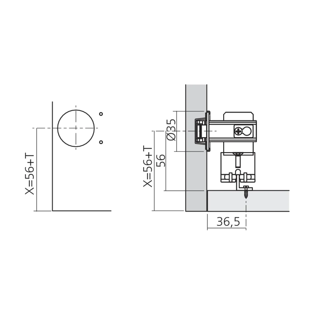 Set de guidage bas PS23