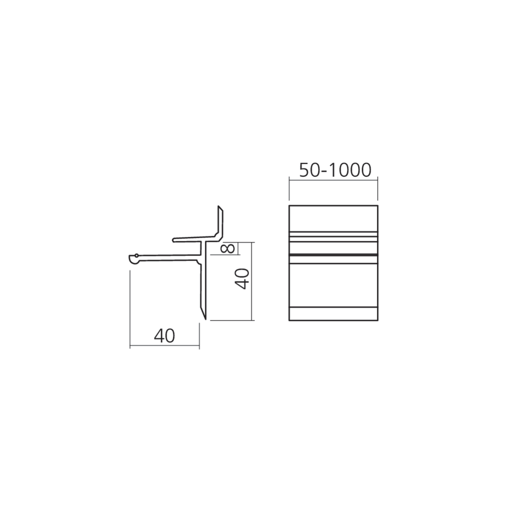 Support tablette glace