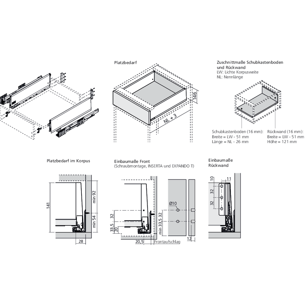 MERIVOBOX tiroir K gris orion mat