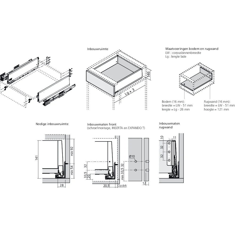 MERIVOBOX tiroir K gris indium mat