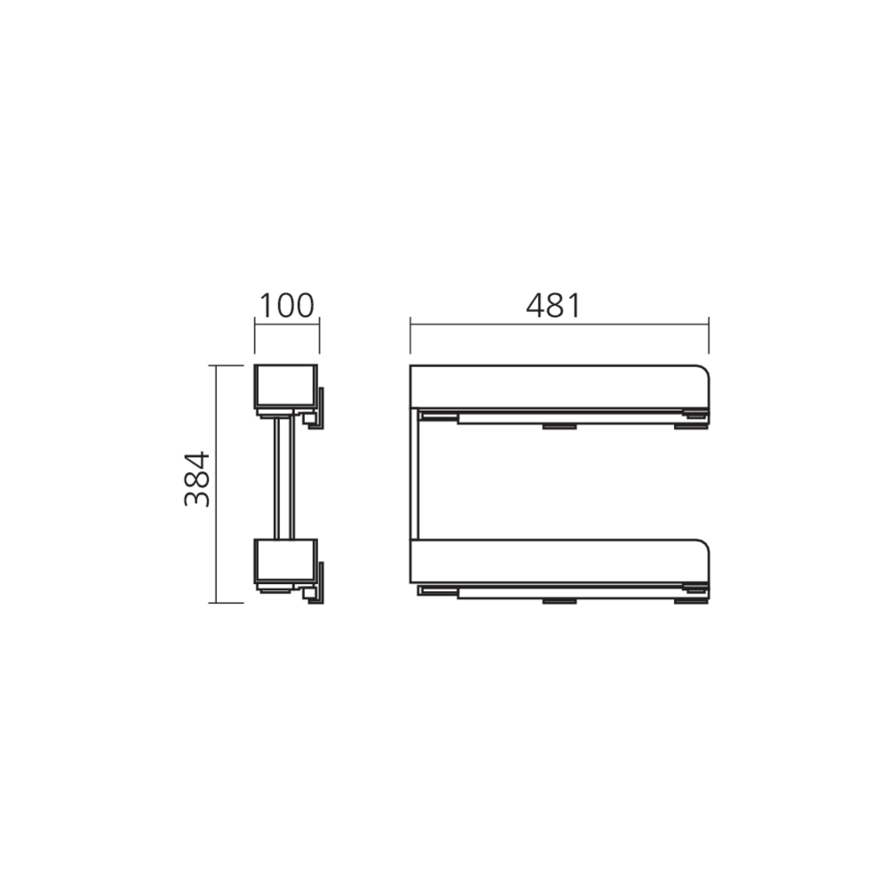 Ensemble coulissant étroit K-Line