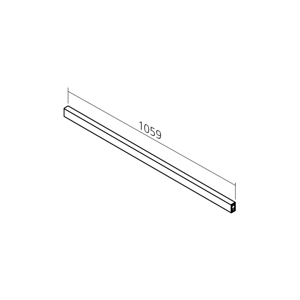 Tube transversal pour tiroir MERIVOBOX E