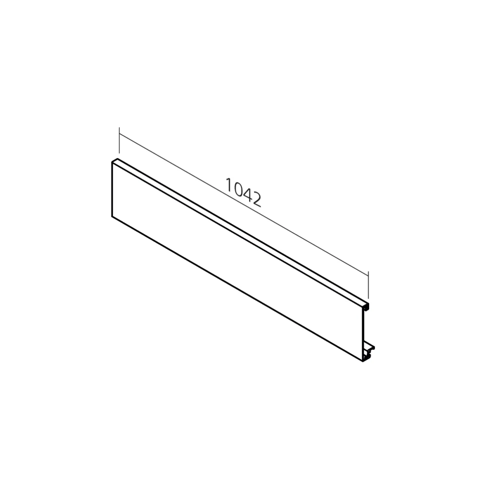 Profil avant pour tiroir MERIVOBOX à l'anglaise