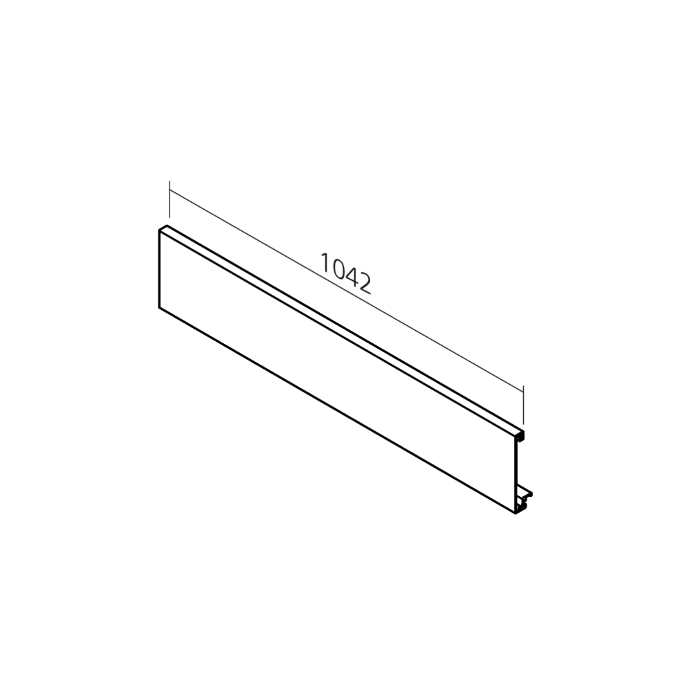 Profil avant pour tiroir MERIVOBOX à l'anglaise
