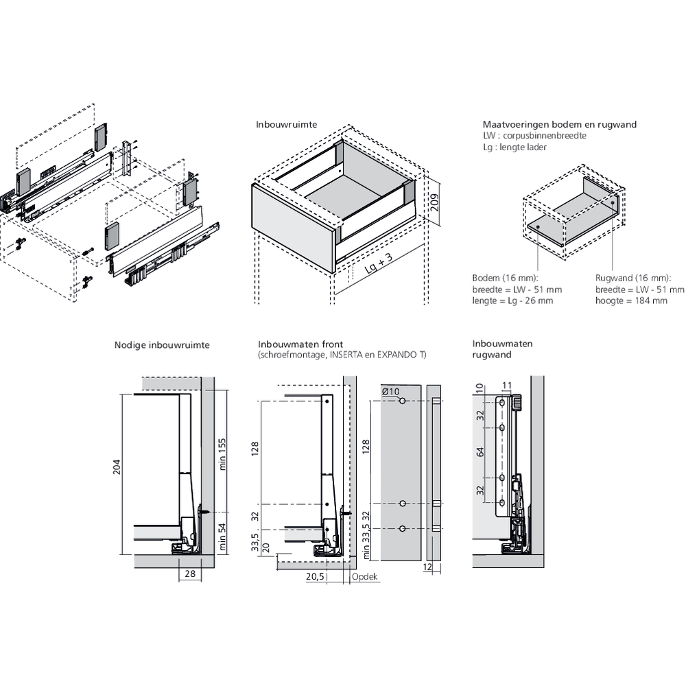 MERIVOBOX tiroir E BOXCOVER blanc soie mat
