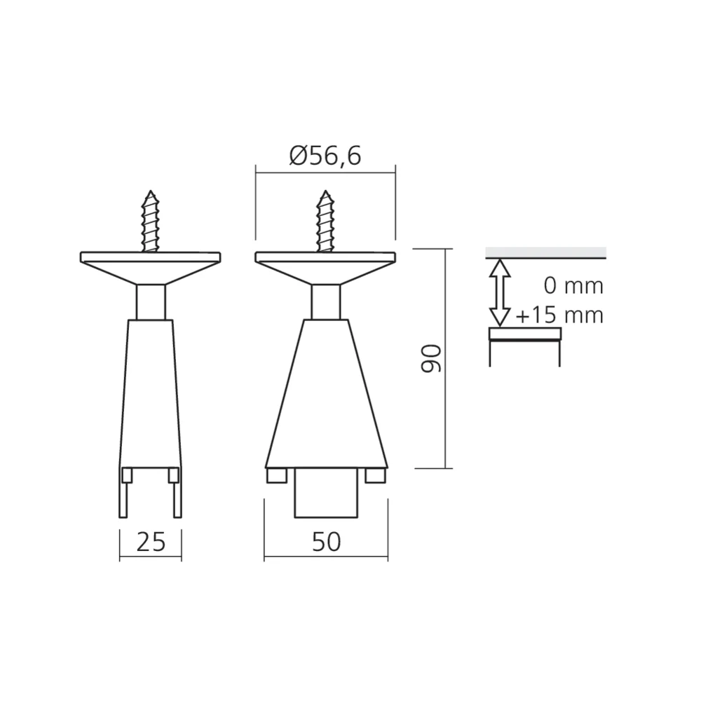 Fixation plafond STILIPHOS