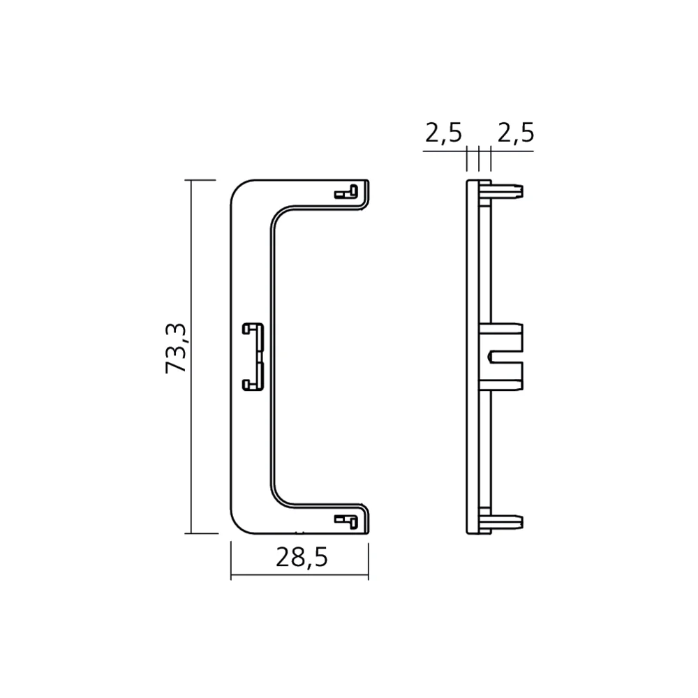 Accessoires pour profil double