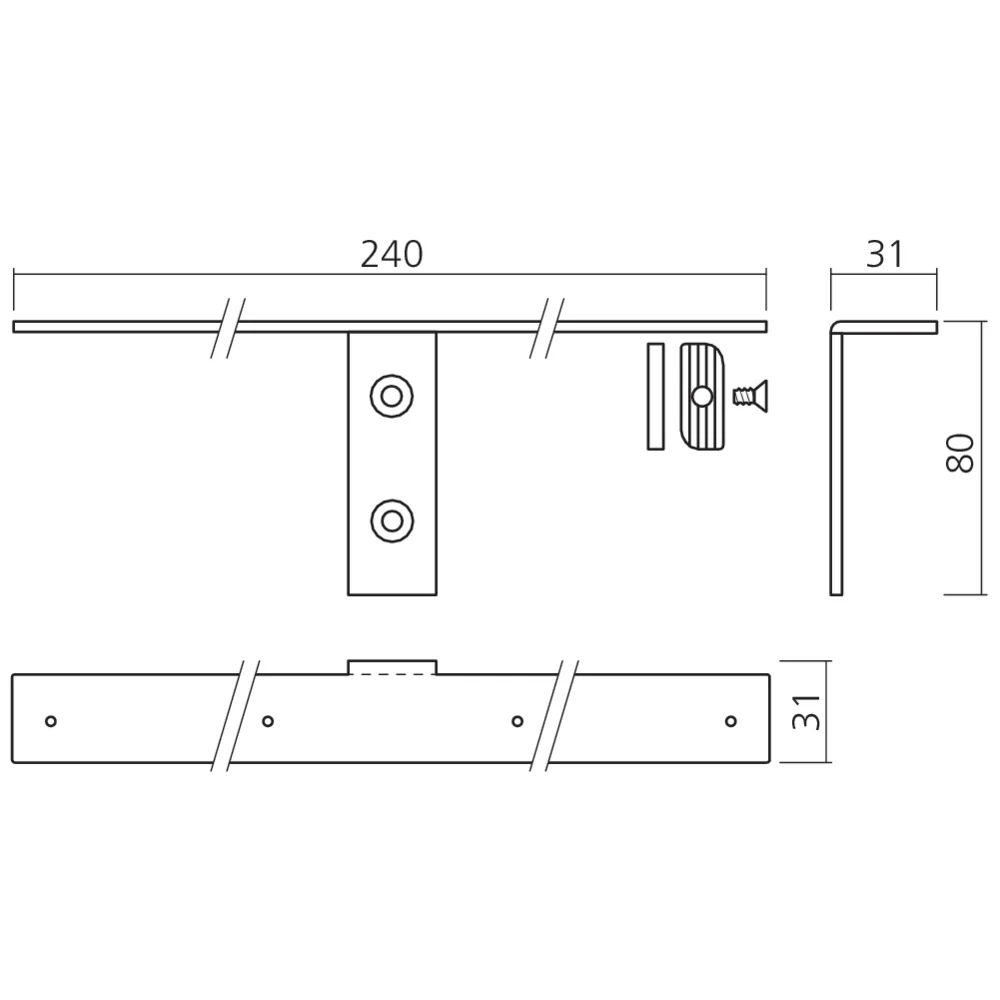 Supports tablette bois STILIPHOS