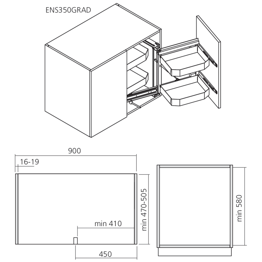 Ensemble d'angle CORNER PRO