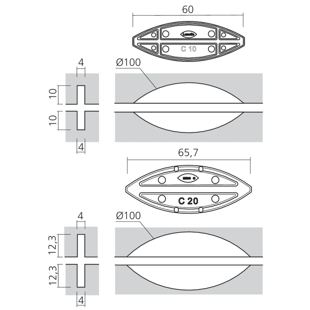 Lamelle transparente