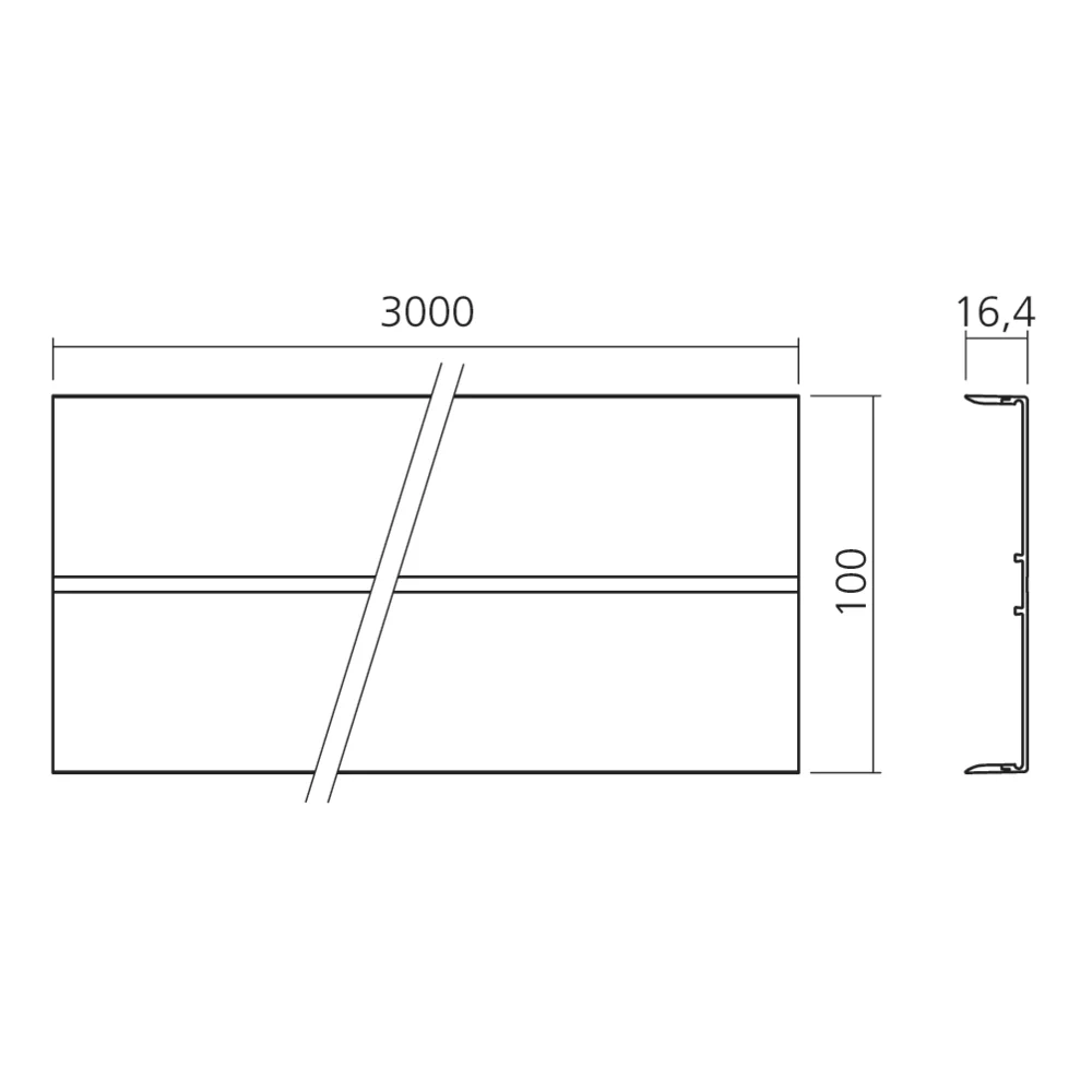 Profil cache-câbles