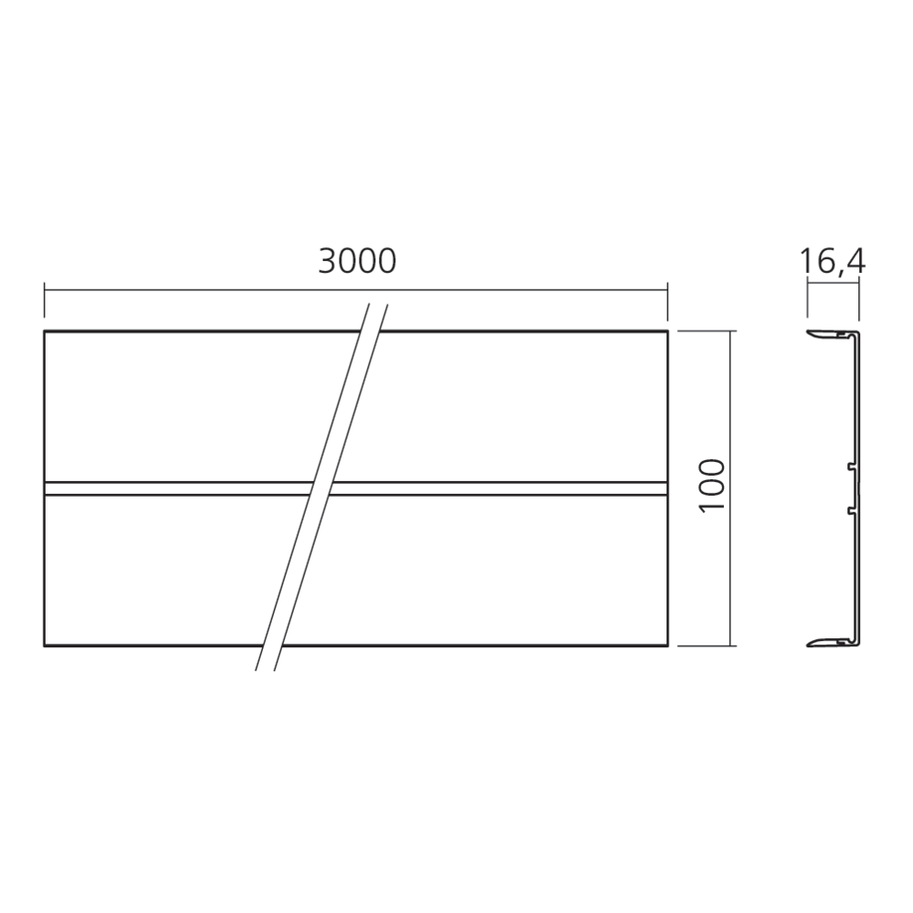 Profil cache-câbles