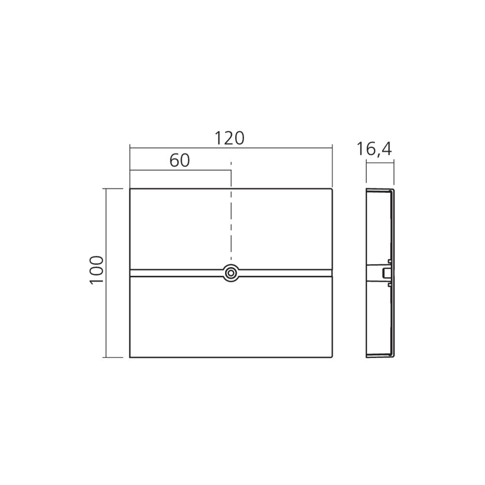 Embout de finition passe-câble