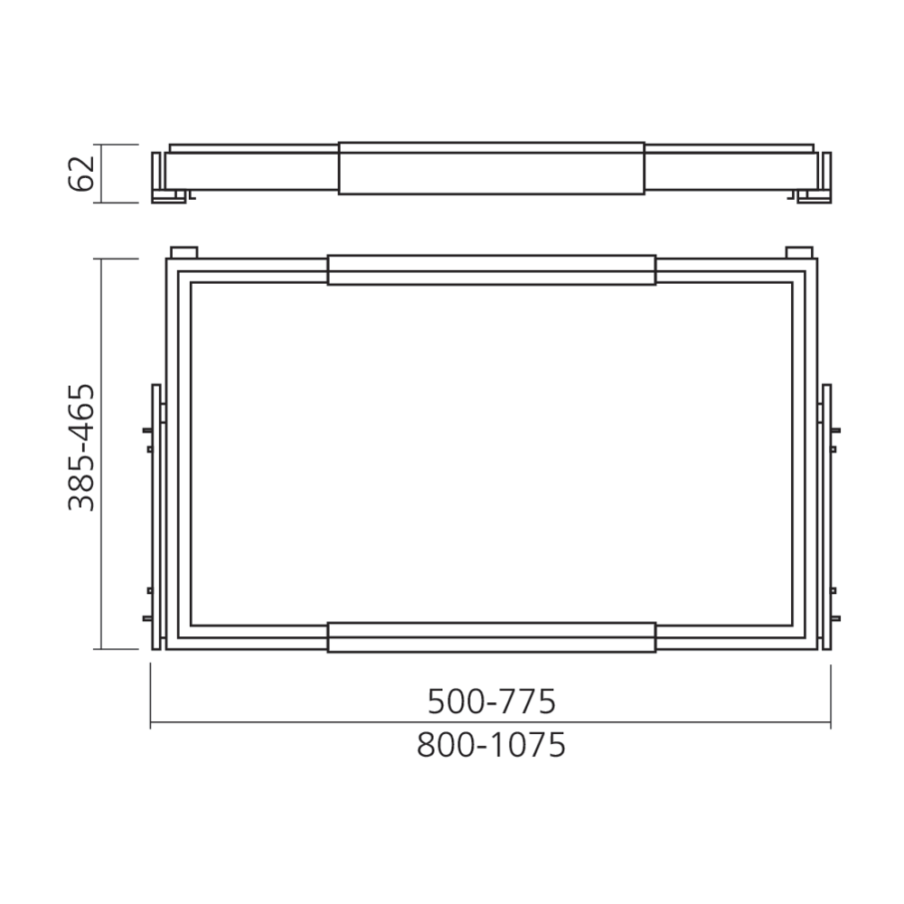 Cadre extensible EXTENSIA