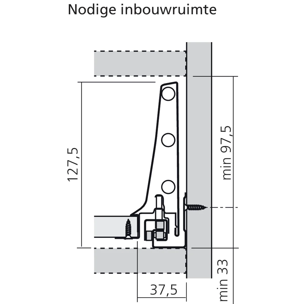 Tiroir à l'anglaise K (H : 138,5 mm)