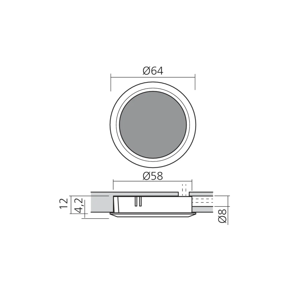 Interrupteur blanc ajustable