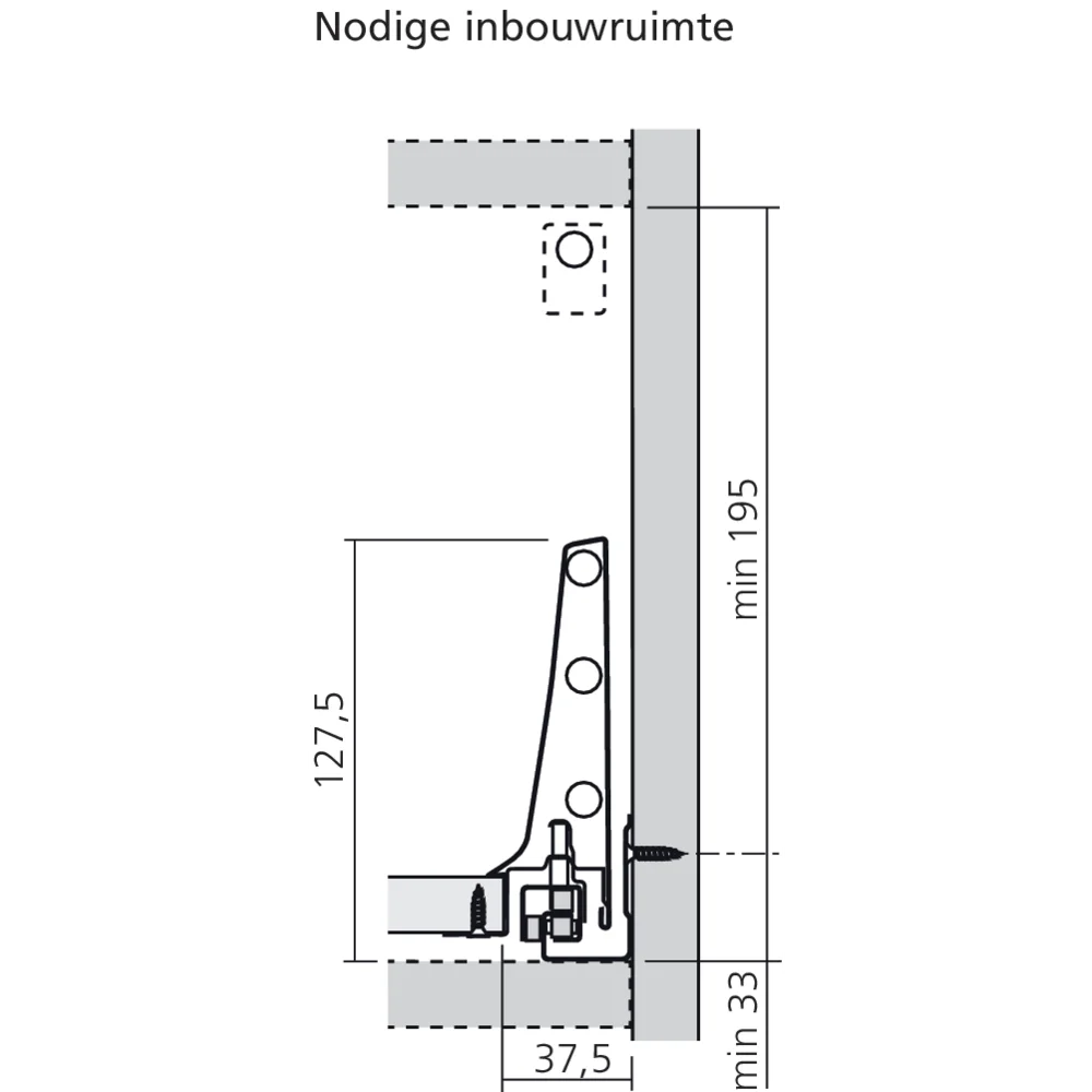 Bloc-tiroir à l'anglaise D côté K (H : 228 mm)