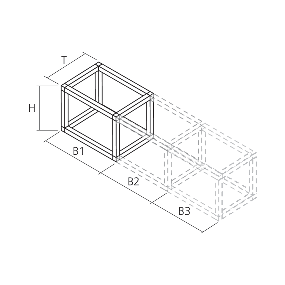 Open Box Module juxtaposable