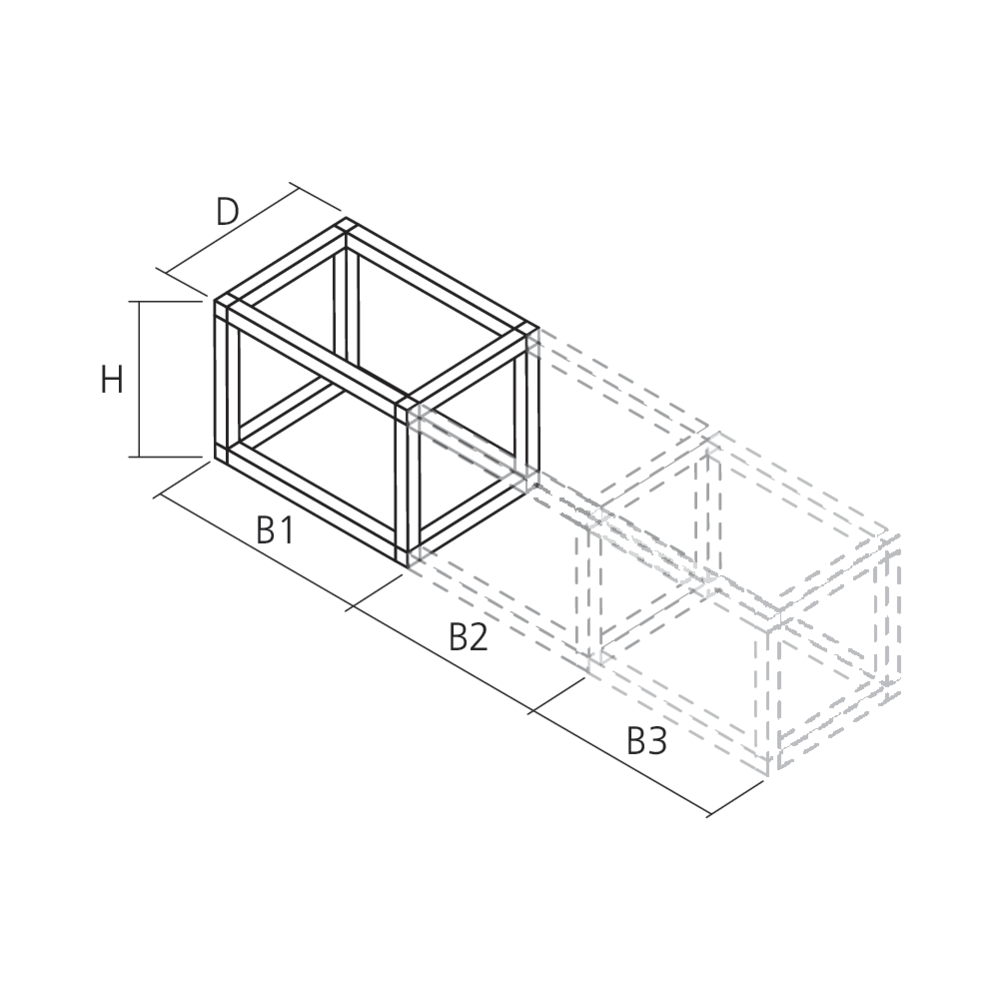 Open Box Module juxtaposable