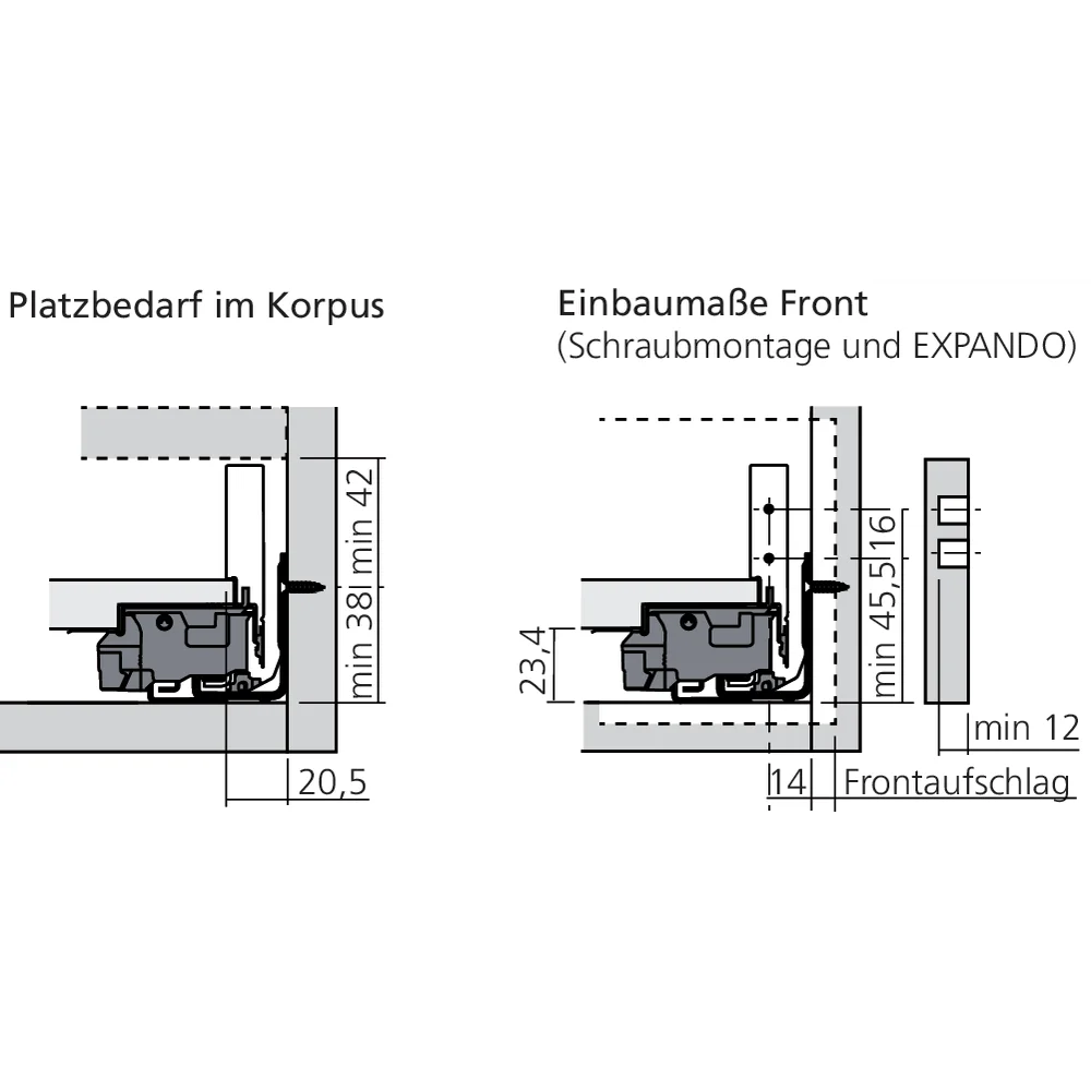 Tiroir Standard N (H : 80 mm)