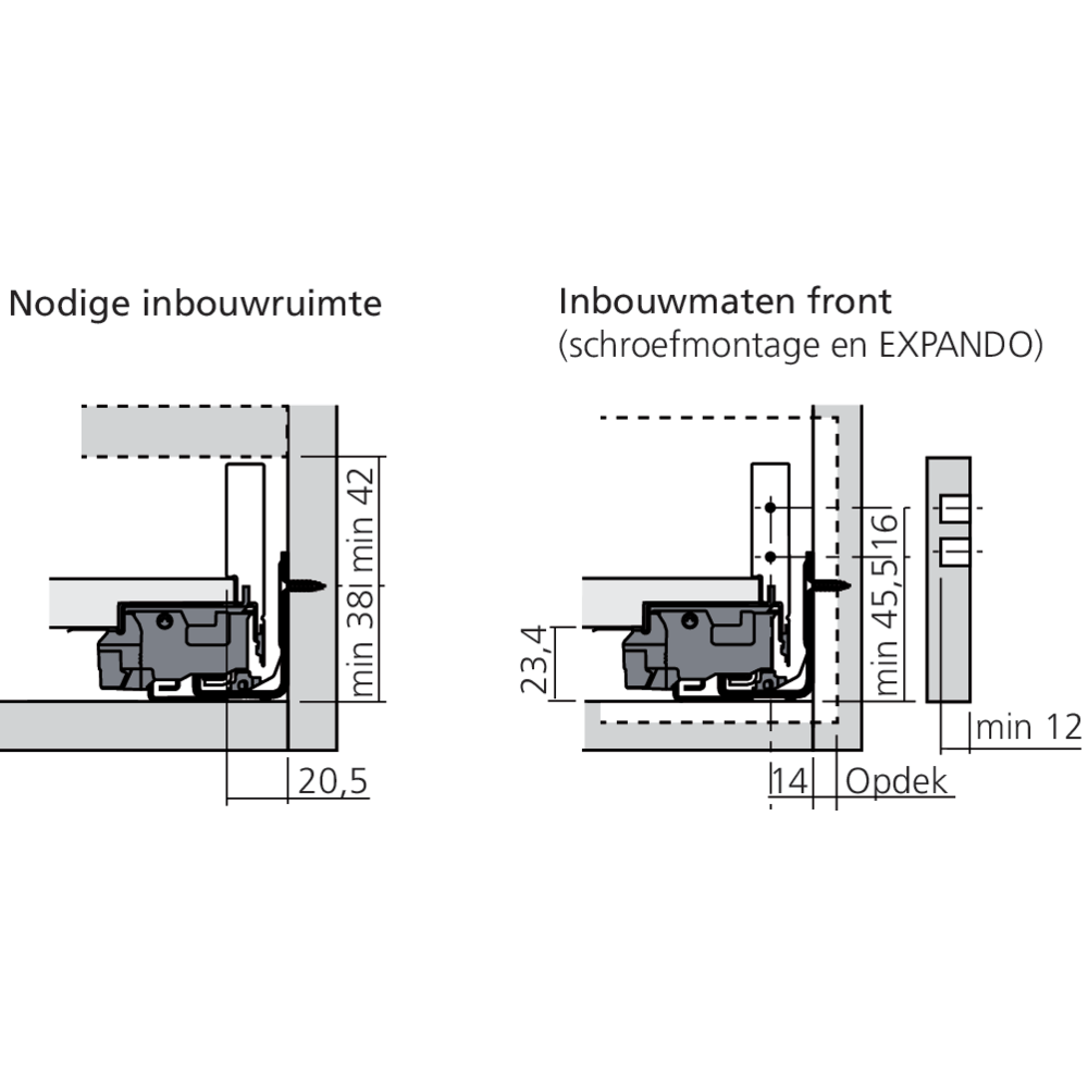 Tiroir Standard N (H : 66,5 mm)