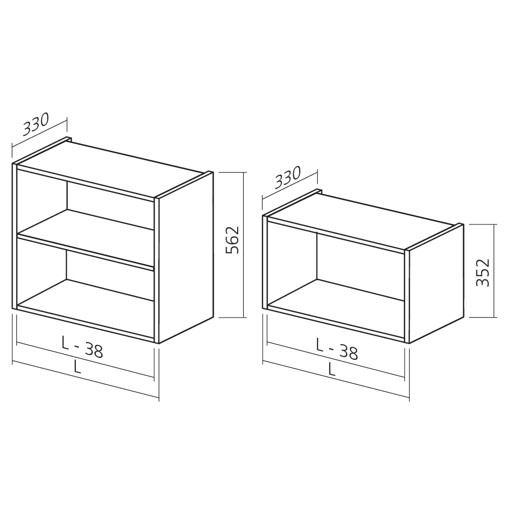 Caisson haut réduit