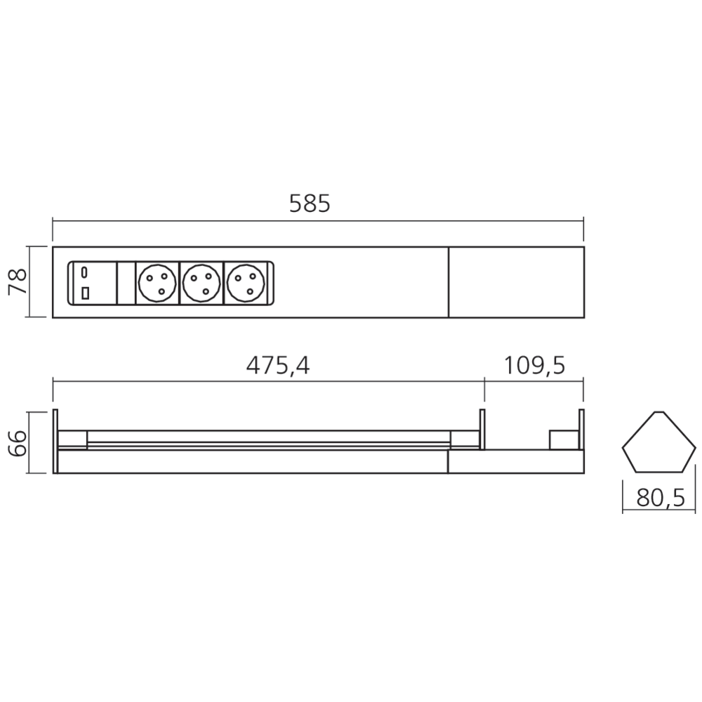 Bloc d'angle CASIA 2 téléscopique