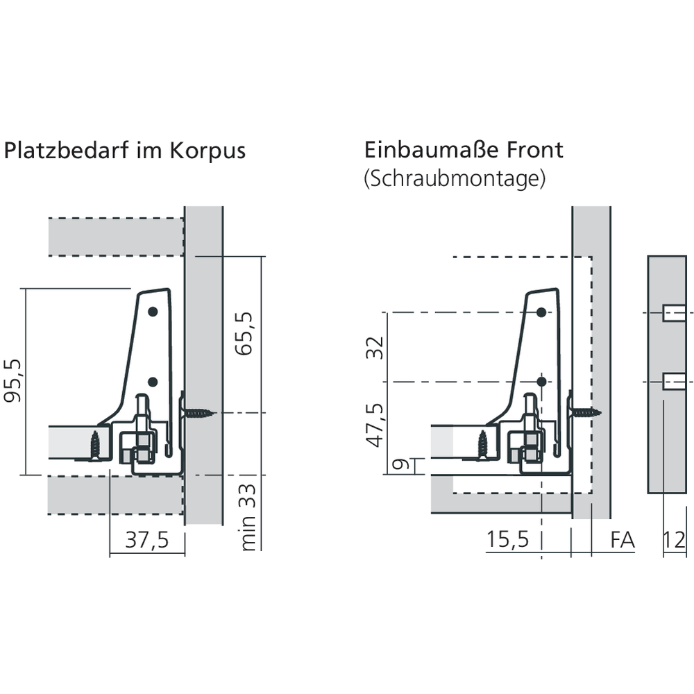 Tiroir siphon M (H : 98,5 mm)