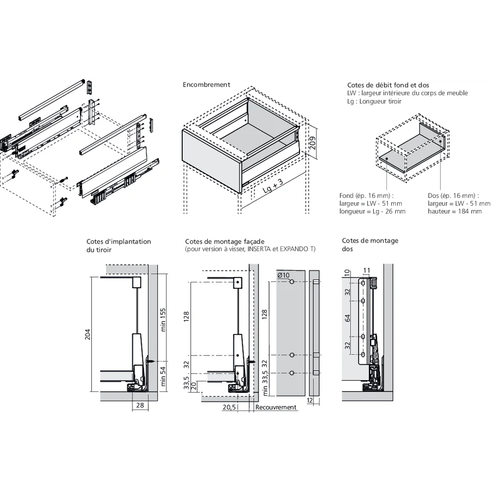 MERIVOBOX E avec tube gris indium emballage industriel