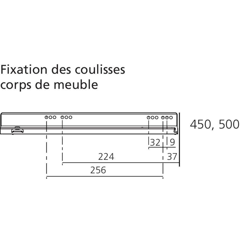 LÉGRABOX BLUMOTION / TIP-ON BLUMOTION noir carbone mat hauteur N