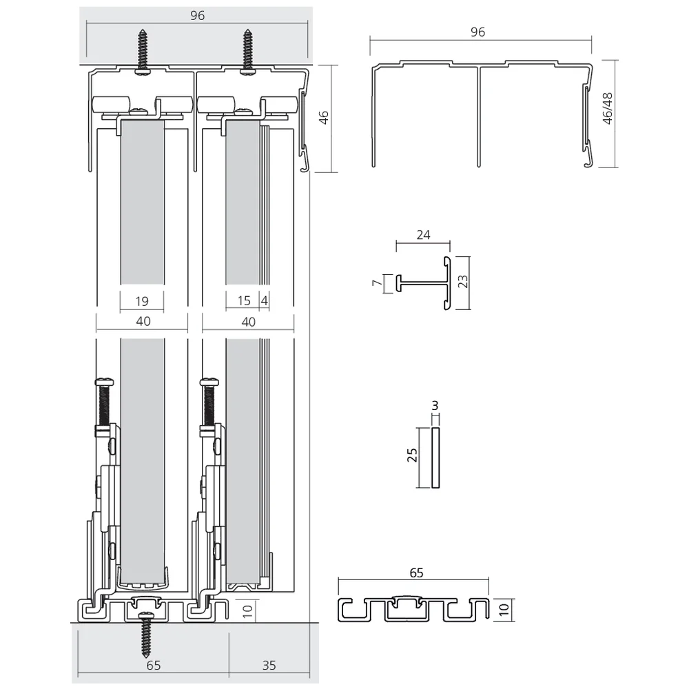 Kit placard Black line