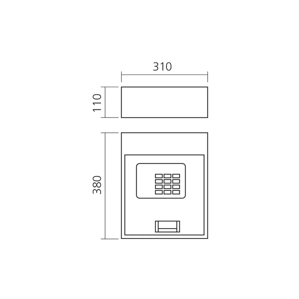 Coffre-fort à clavier