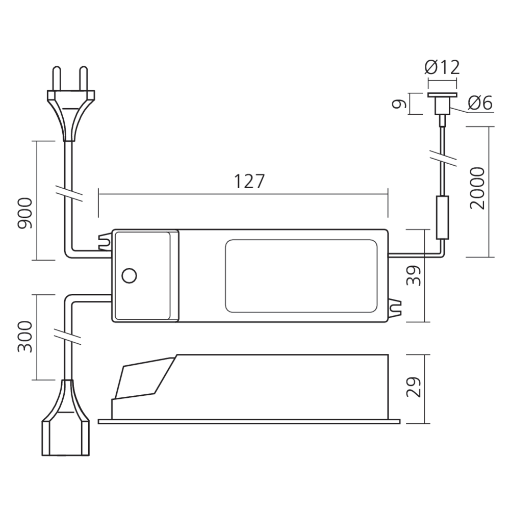 Interrupteur tactile 230 V