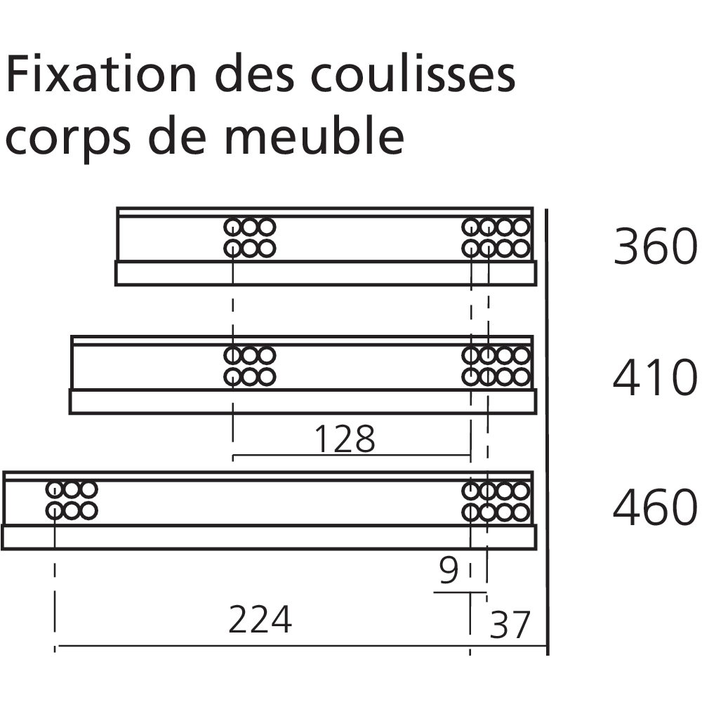 TANDEM 551H charge 30 kg avec BLUMOTION intégré