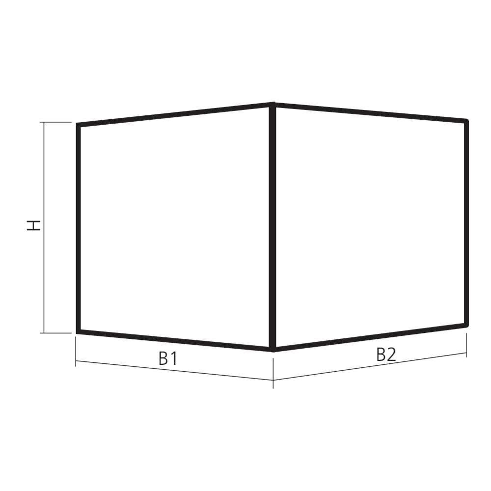 Verrière en angle