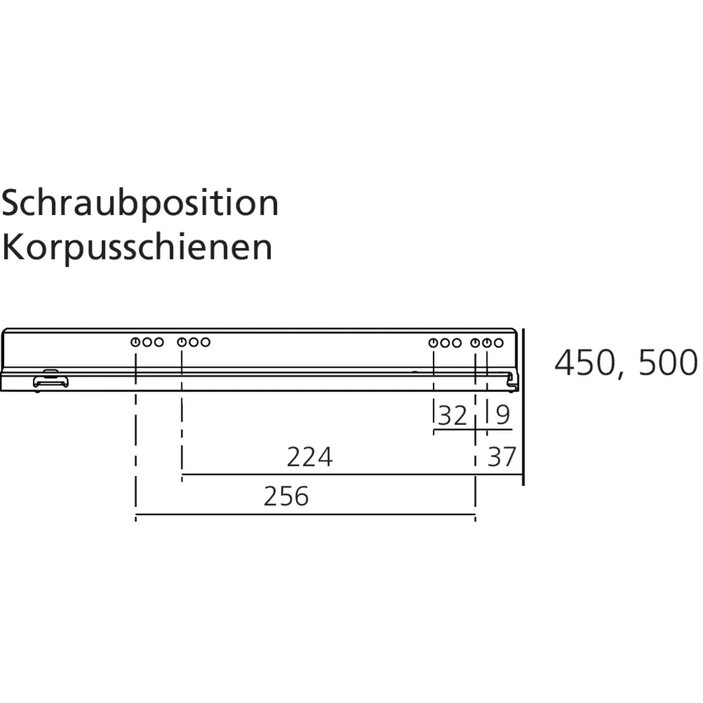 LÉGRABOX TIP-ON inox hauteur N