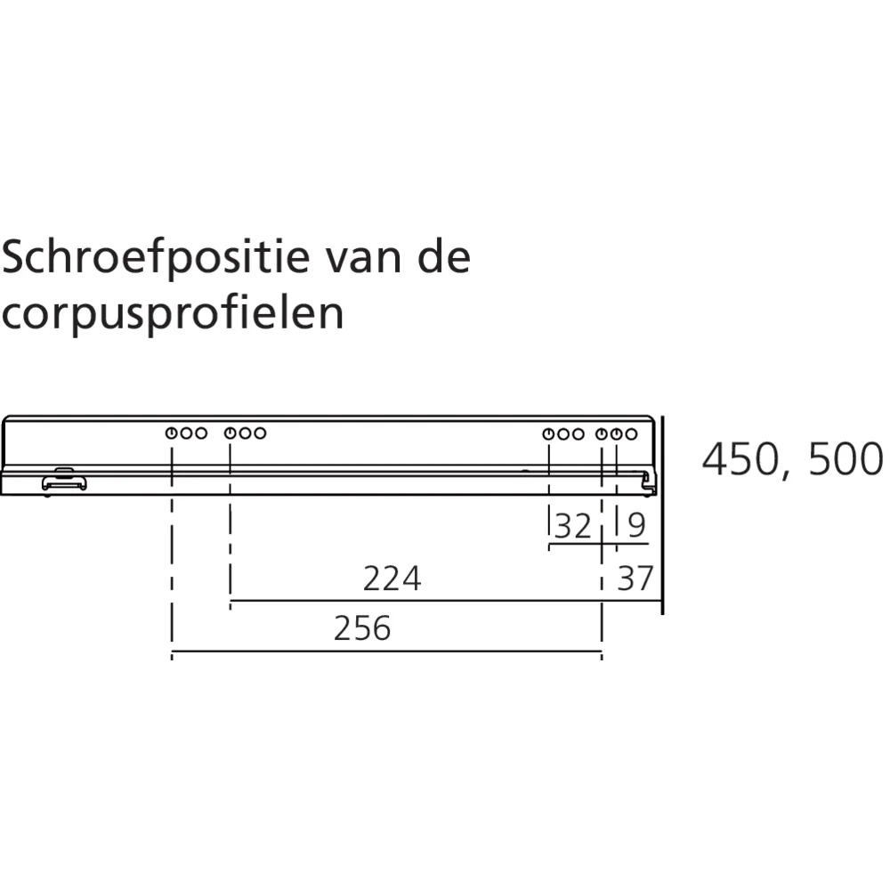 LÉGRABOX TIP-ON inox hauteur N