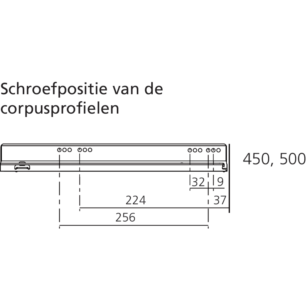 LÉGRABOX TIP-ON inox hauteur N