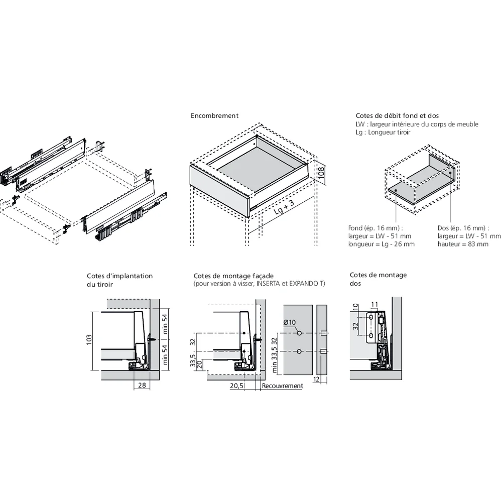 MERIVOBOX M gris indium mat emballage industriel
